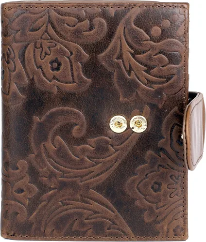 Vista 6 de Julia Buxton Pebble - Cartera Lexington de piel vegana, Marrón, Classic