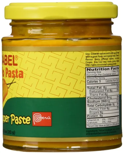 Vista 3 de Doña Isabel, Ají amarillo molido, botella única de 7.5 oz, producto de Perú