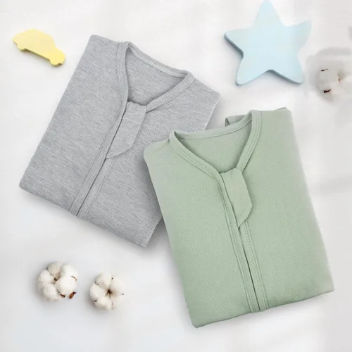 Vista 7 de Transition Swaddle - Saco de dormir para recién nacido de 0 a 3 meses, saco de dormir de transición con puños de manoplas, paquete de 2 sacos