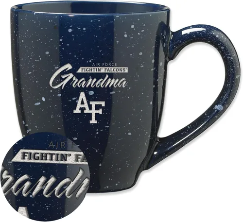 Vista 66 de Rico Industries NCAA Illinois Fighting Illini Alumni - Taza de café de cerámica moteada grabada con láser de 16 onzas
