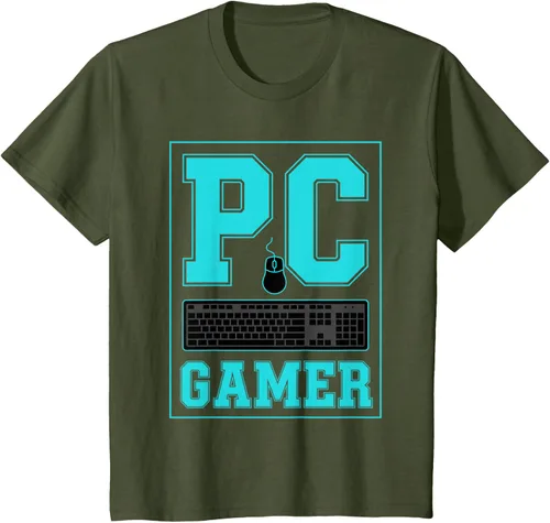 Vista 10 de PC Gamer Gaming Teclado Ratón Esports Computer Fan Camiseta