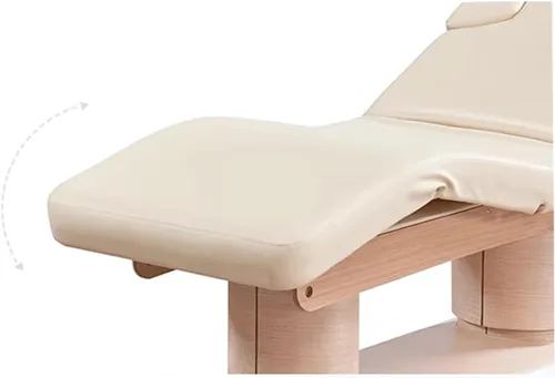 Vista 6 de DERMALOGIC Belvedere - Mesa eléctrica de tratamiento de spa con 4 motores, cama de masaje con base de madera, equipo de masaje de salón de spa
