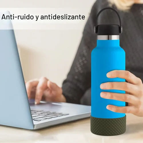 Vista 5 de WUQID Protector para Botella de Agua, Protector de Silicona con Diseño de Diamante Compatible con Vaso Stanleyy de 20-40oz y Botella Hydroo Flask