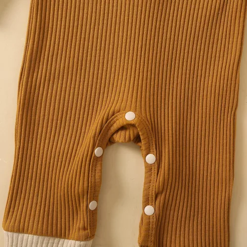 Vista 8 de LEBOLONG Enterizo unisex para bebés y niñas, con botones, liso, de una pieza, para bebés y niñas, ropa