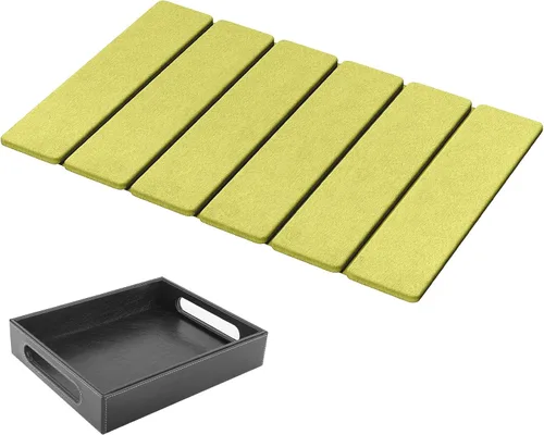 Vista 9 de Luxspire Tapete de baño de piedra, tierra de diatomeas de 24 x 16 pulgadas A-Dark Gray