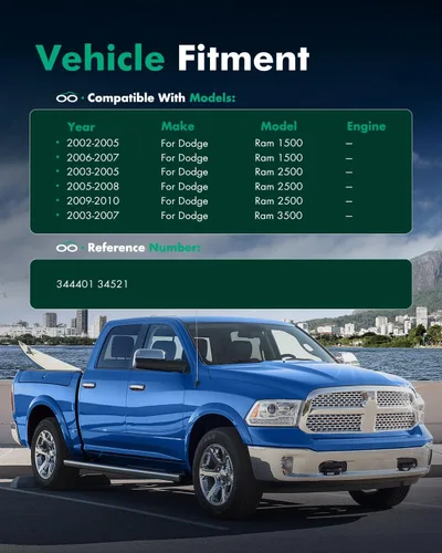 Vista 4 de SCITOO - Amortiguador trasero para Dodge se adapta a 2002-2007 para Dodge para Ram 1500,2003-2010 para Dodge para Ram 2500,2003-2007 para Dodge
