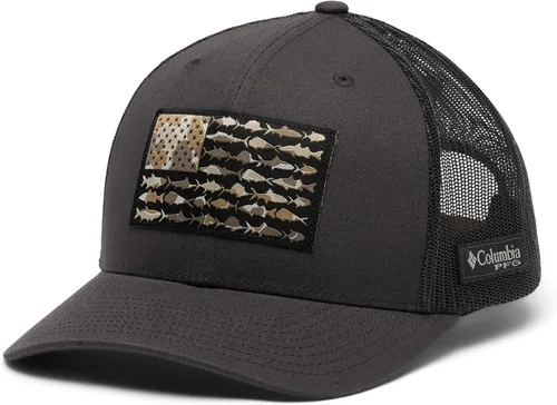 Vista 148 de Columbia Gorra de bola de malla Bandera antigua de malva/blanco/pescado