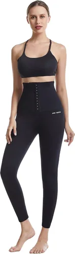 Vista 8 de OCIOVAN Pantalones de yoga de cintura alta para mujer con cinturón de corsé ajustable, leggings deportivos para entrenamiento de cintura