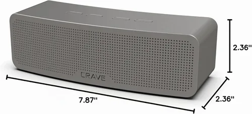 Vista 7 de Crave Curve Altavoz inteligente inalámbrico Bluetooth portátil con graves mejorados, micrófono incorporado y altavoz