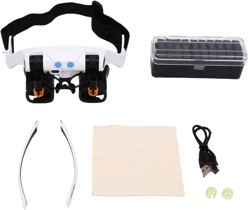 Vista 6 de CCYLEZ Jewelry Magnifier with LED Light 10 Interchangeable Lenses
