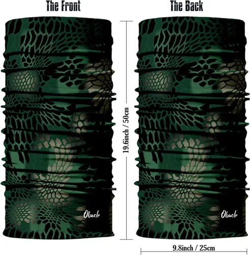 Vista 3 de Obacle Polaina de cuello para protección contra el polvo, el viento, el sol, para hombres y mujeres