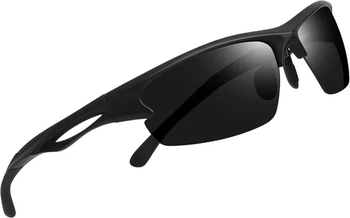 Vista 24 de Joopin Rectangle Sports Sunglasses Polarized UV400 Protection Wrap Around