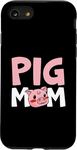 Vista 13 de Funda para iPhone 14 Pig Mom Pig Whisperer Piggy Pig Lover Día de la Madre