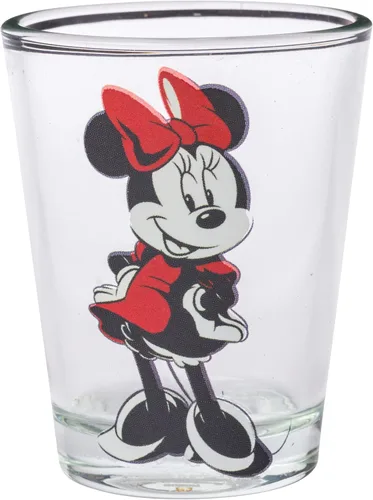 Vista 4 de Silver Buffalo Disney Minnie Mouse Poses - Paquete de 4 mini gafas, 1.5 onzas