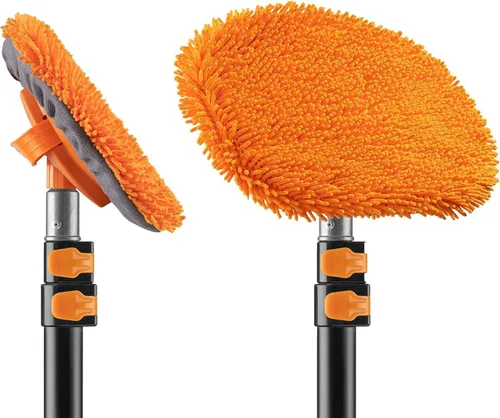 Vista 3 de EXTEND-A-REACH Cabezal de limpieza de microfibra de chenilla para coche, plumero de pared, uso a mano o como accesorio de poste de extensión