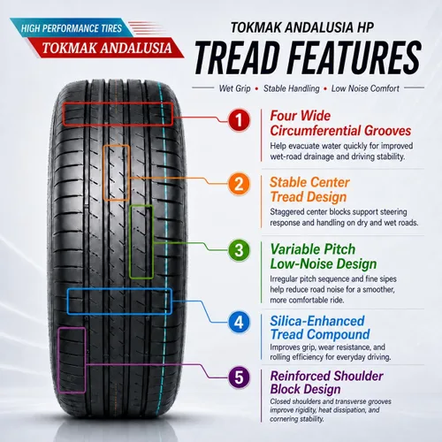 Vista 4 de HORSESHOE TOKMAK Set of 4 185/60R15 88H XL ANDALUSIA HP Performance Tires