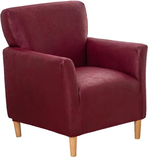 Vista 47 de LiveGo - Funda elástica para sillón de mediados de siglo moderno de 1 pieza, fundas de acento de jacquard para silla con brazos, fundas impermeables