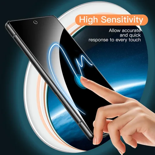 Vista 6 de JETech Protector de pantalla para Google Pixel 6a de 6.1 pulgadas, compatible con huellas dactilares, película de vidrio templado, transparente HD
