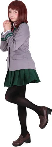 Vista 2 de miccostumes Disfraz de superhéroe de anime para mujer, uniforme escolar