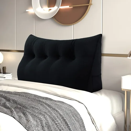 Vista 18 de Almohada de cuña para cabecero de cama Almohada pequeña de refuerzo para cabecera Almohada de lectura para sentarse en la cama para adultos, cojín