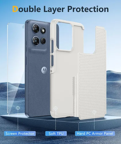 Vista 366 de FNTCASE Funda para iPhone 17 Pro: Fundas delgadas translúcidas de color azul claro compatibles con MagSafe, protección completa de la cámara