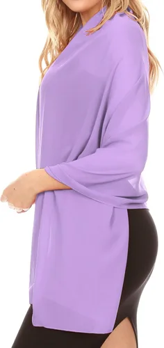 Vista 3 de Sakkas Jona - Bufanda de gasa suave y transparente para mujer
