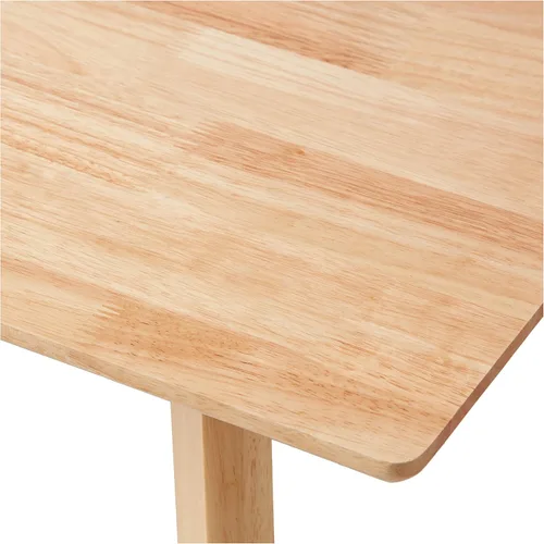 Vista 6 de Amazon Basics Mesa de comedor rectangular de madera maciza con certificación FSC, fácil de montar, 29.5 pulgadas de profundidad x 47.2 pulgadas