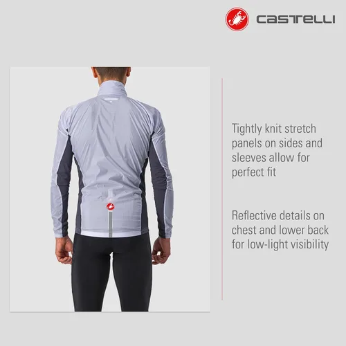 Vista 3 de Castelli Chaqueta elástica Squadra para hombre para ciclismo de carretera y grava I