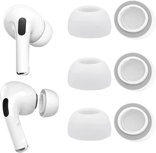 Vista 9 de Almohadillas de espuma viscoelástica para AirPods Pro y AirPods Pro 2, 3 pares de puntas de repuesto (negro, pequeño)
