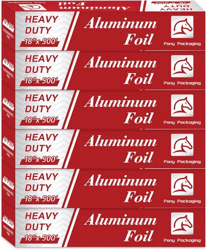 Vista 11 de Rollo de papel de aluminio resistente para alimentos de 18 pulgadas 500 pies de papel de aluminio resistente seguro para alimentos