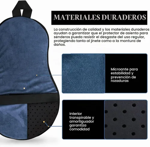 Vista 3 de Harrison Howard Protector de Asiento de Sendero Occidental Equipo de Montar para Silla de Caballo con Cojín Inferior Ayuda a Distribuir la Presión