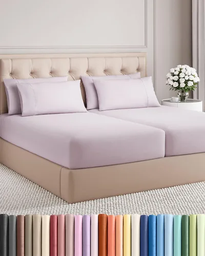 Vista 165 de Juego de sábanas Twin de 4 piezas - Cómodo, transpirable y refrescante - Juego de ropa de cama de lujo de hotel ultrasuave con bolsillos profundos