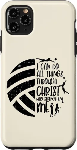 Vista 13 de I Can Do Things Through Christ Volleyball Christian Gift Case for iPhone 17
