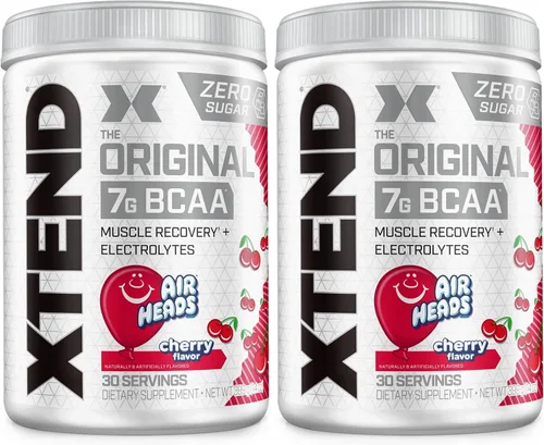 Vista 23 de Xtend Polvo Original BCAA, 7g de BCAAs y 2.5g de L-Glutamina para la Recuperación Muscular, Hidratación y Músculo Delgado, Bebida Sin Azúcar