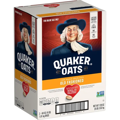 Vista 10 de Quaker Avena rápida de 1 minuto, proyecto verificado sin OMG, 2.5 libras (paquete de 2)