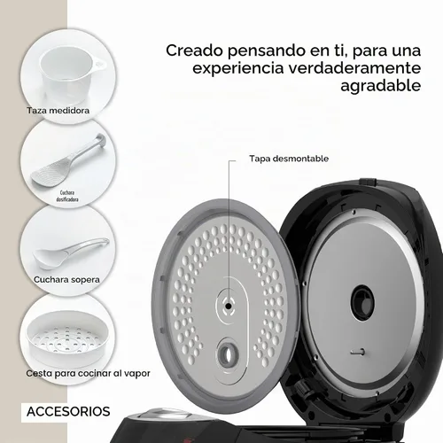 Vista 7 de MAGiC COM Arrocera digital multifuncional para 10 tazas sin cocinar (20 tazas cocidas), olla eléctrica programable 15 en 1 para arroz y granos