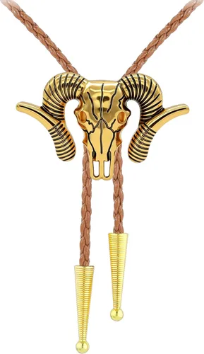 Vista 89 de Jeilwiy Corbata de bolo para hombre, corbatas vaqueras, collar de corbata #44 Elemento de sombrero de vaquero