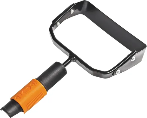 Vista 9 de Fiskars QuikFit Cultivator 1000683 - Rastrillo pequeño, cabeza de herramienta, ancho: 2.2 in, negro/naranja