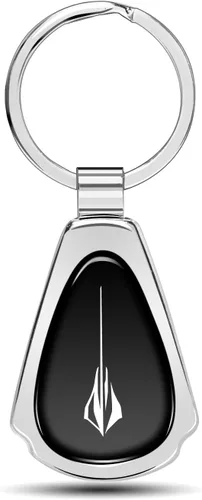 Vista 8 de iPick Image for Chevrolet Corvette C8 Stingray Black Dome Metal Teardrop Key Chain