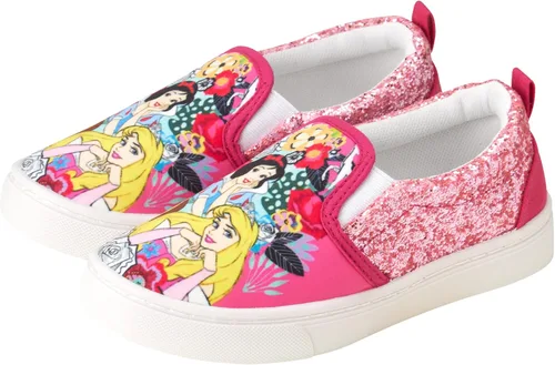 Vista 4 de Disney Tenis de princesa o Minnie Mouse para niña, zapatos sin cordones de Minnie Mouse para niñas (niños pequeñosniños grandes)