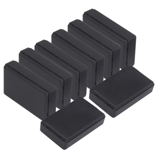 Vista 25 de Zulkit 12 cajas de proyecto de plástico ABS para proyectos eléctricos, caja de conexiones de energía, color negro, 1.97 x 1.10 x 0.59 pulgadas 12