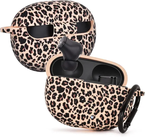 Vista 2 de Funda AIRSPO para Beats Studio Buds/Funda para Beats Studio Buds Plus 2021/2023 de silicona con estampado floral protector para auriculares Beats