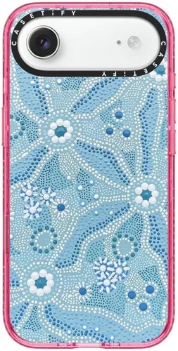 Vista 58 de CASETiFY Impact iPhone Air Case [Delgada/Compatible con Magsafe / 8.2 ft. Protección contra Caídas de Grado Militar 4X] - Lazos - Rosa Arcos