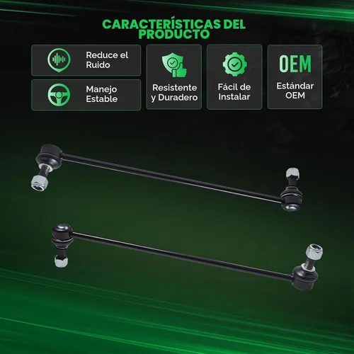 Vista 4 de AUQDD 2 piezas K750097 Enlace estabilizador de barra antirrollido delantera compatible con Honda Ridgeline 2014-2006
