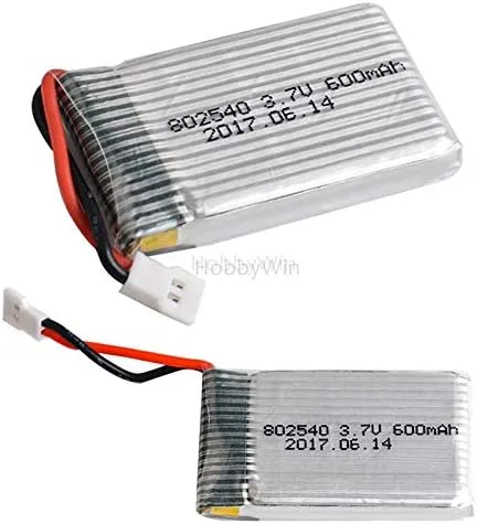 Vista 4 de 4 unids 3.7 V 1S 600 mAh 25C LiPO batería mx2.0-2P enchufe+4 puertos cargador para micro tamaño RC modelo helicóptero FPV Drone