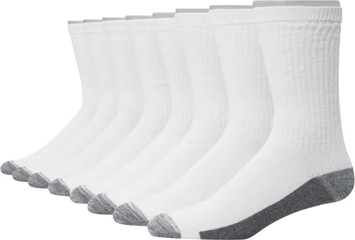 Vista 29 de Hanes Calcetines acolchados Max para hombre, absorben la humedad con control de olores, paquete múltiple
