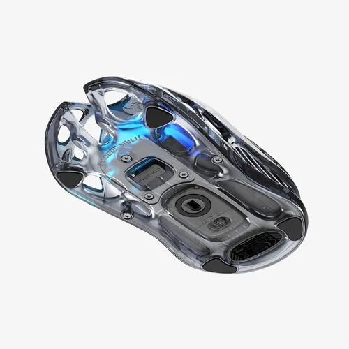 Vista 7 de GravaStar Mercury M2 - ratón inalámbrico para juegos con 26,000 DPI, sensor PAW3395DM - diseño ahuecado ligero de 79g - 5 botones programables - 5