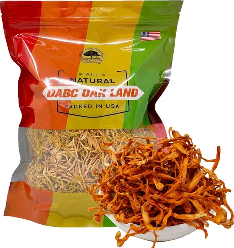 Vista 8 de Flor Cordyceps de 16 onzas, hongo Cordyceps seco 100% natural, apoya la función inmunológica energética para sopa/cocina/enfriamiento/té