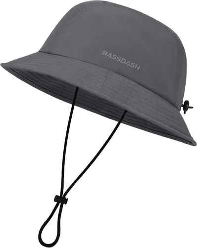 Vista 16 de BASSDASH UPF50+ Sombrero de pescador de pesca para hombres y mujeres, ligero, resistente al agua, plegable, para exteriores, sombreros de sol
