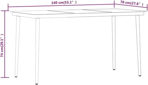 Vista 3 de 5-Piece Outdoor Patio Dining Set Black, PE Rattan Furniture with Tempered Glass Table Top and Powder-Coated Steel Frame for Garden, Balcony, Backyard